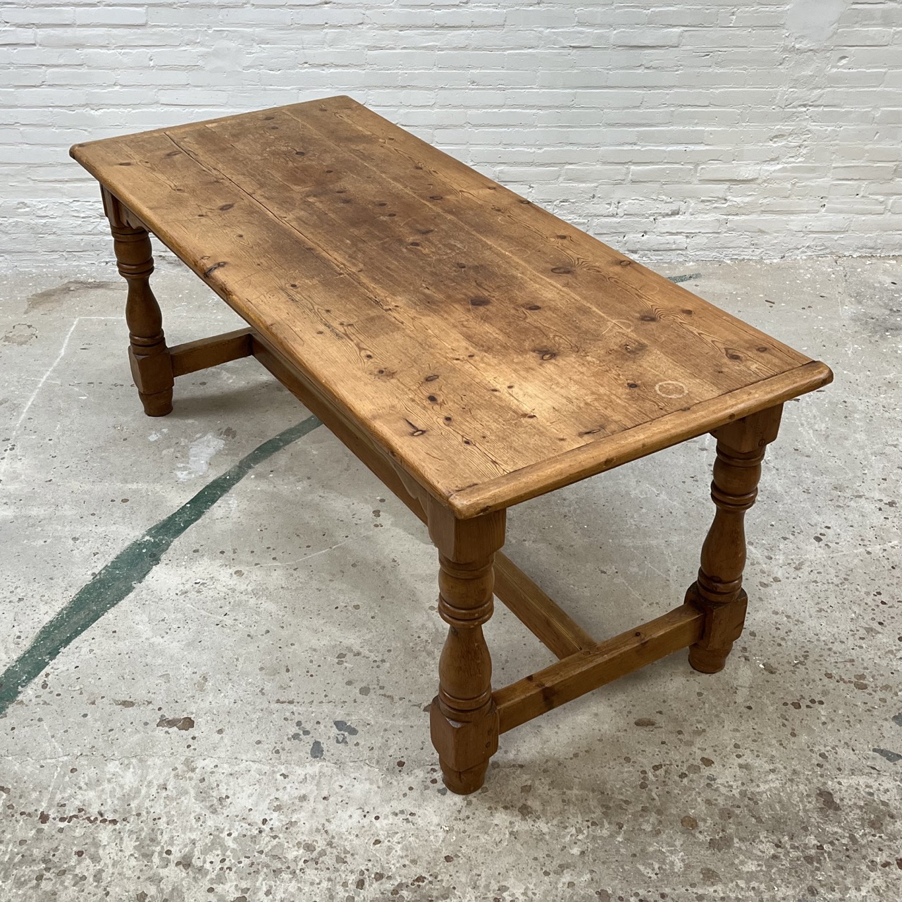 Antique Farmhouse Dining Table Pine