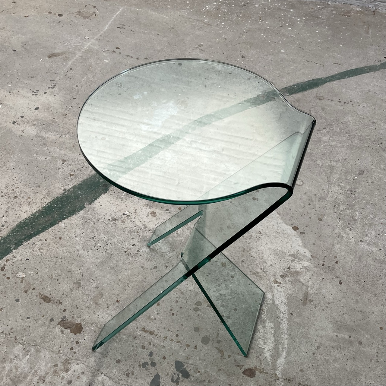 Contemporary Side Table Glass