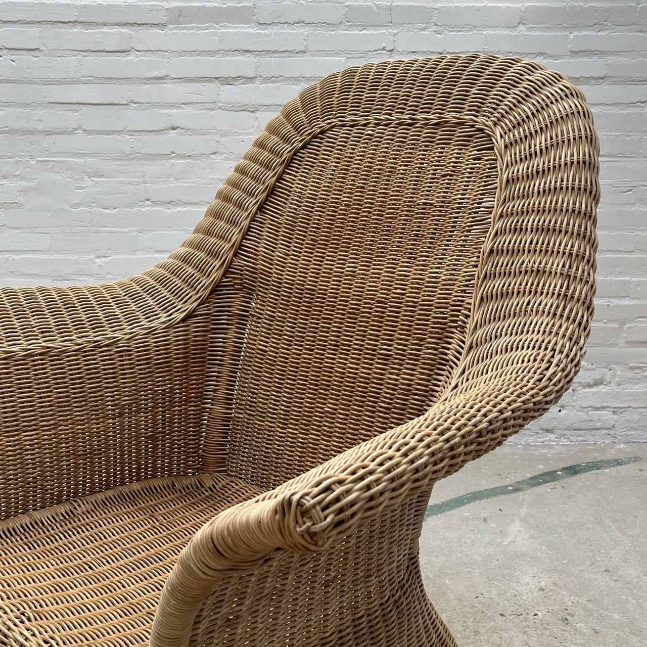 Vintage Lounge Chair Wicker
