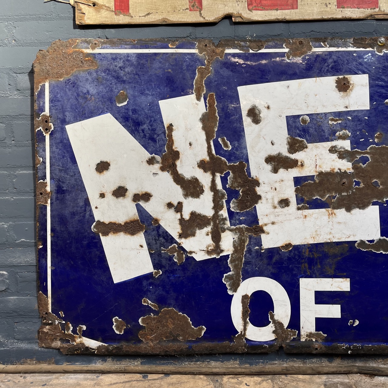 Enamel "NEWS OF THE"