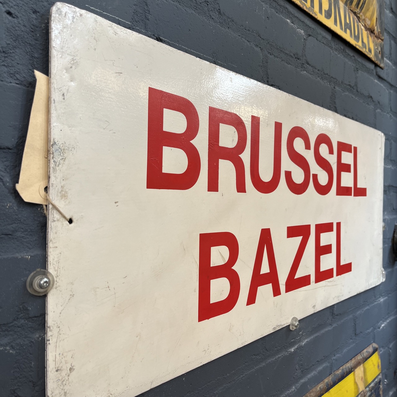 Signboard "BRUSSEL BAZEL" 