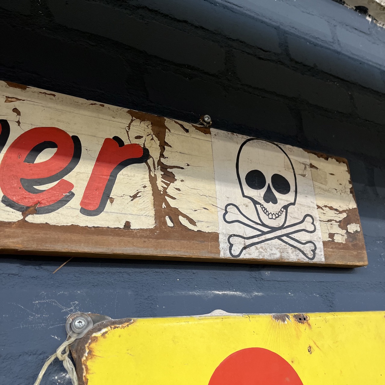 Signboard "DANGER"