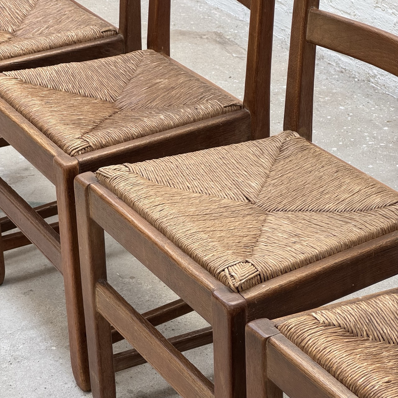 Vintage Dining Chairs Rustic