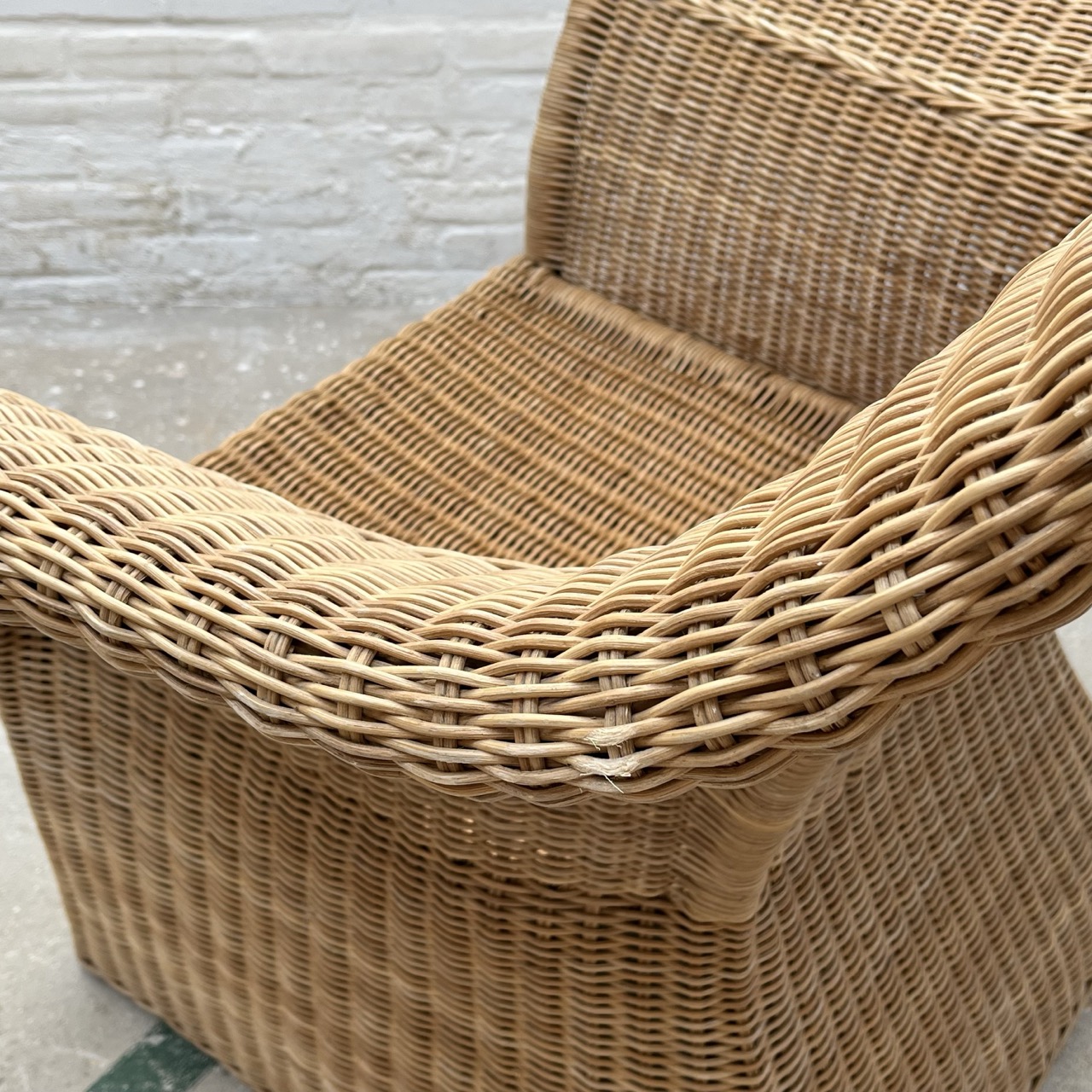 Vintage Lounge Chair Wicker