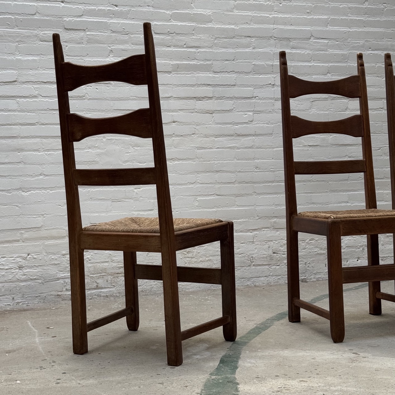 Vintage Dining Chairs Rustic