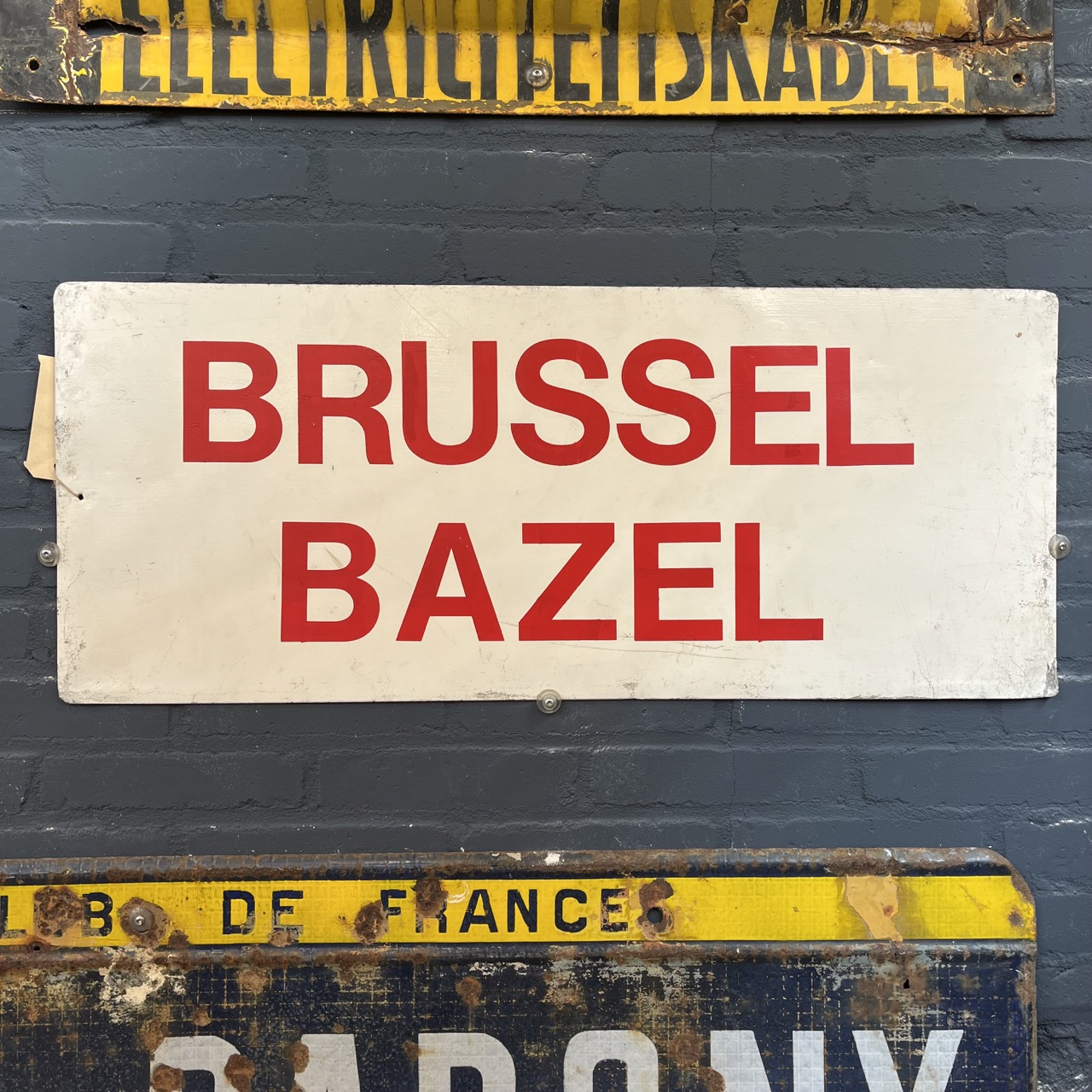 Signboard "BRUSSEL BAZEL" 
