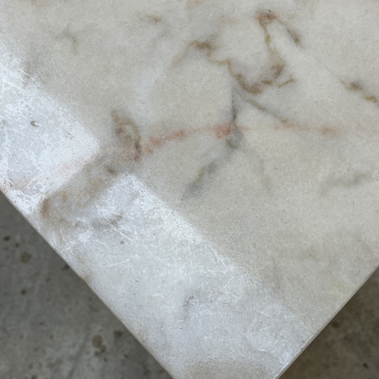 Vintage Pedestal Marble