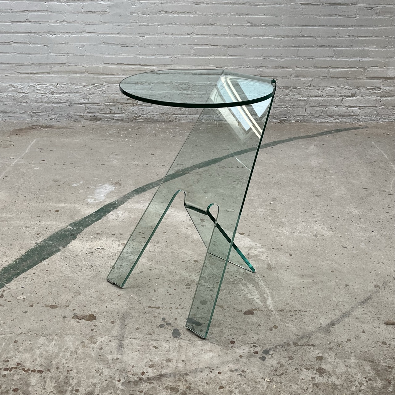Contemporary Side Table Glass