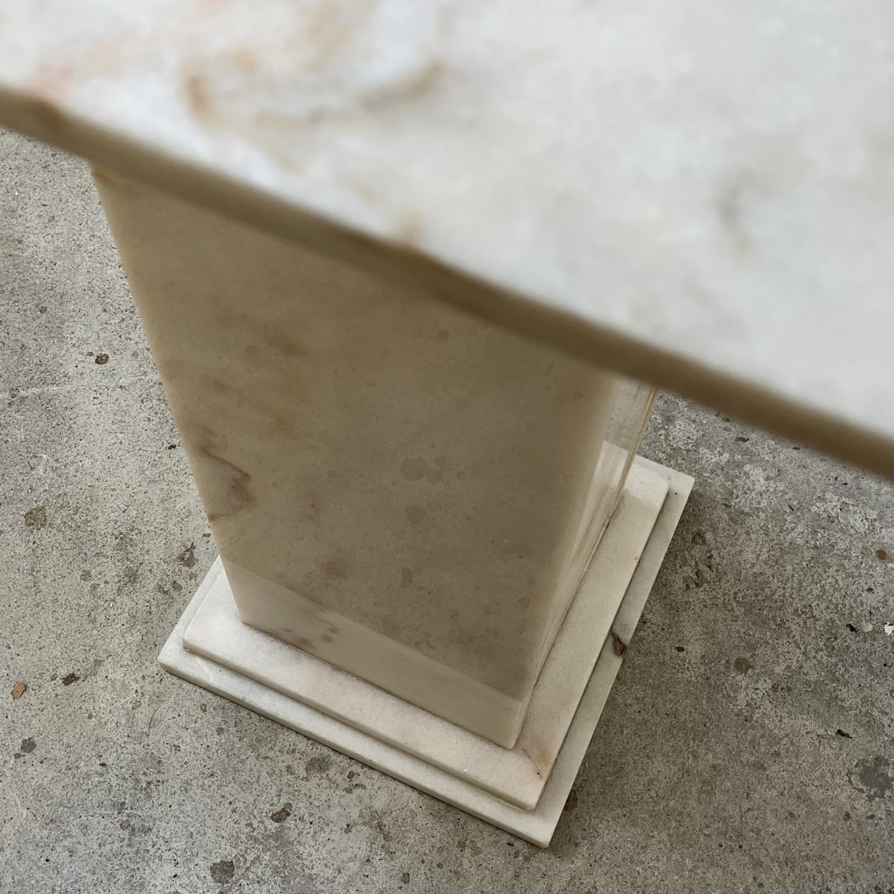 Vintage Pedestal Marble