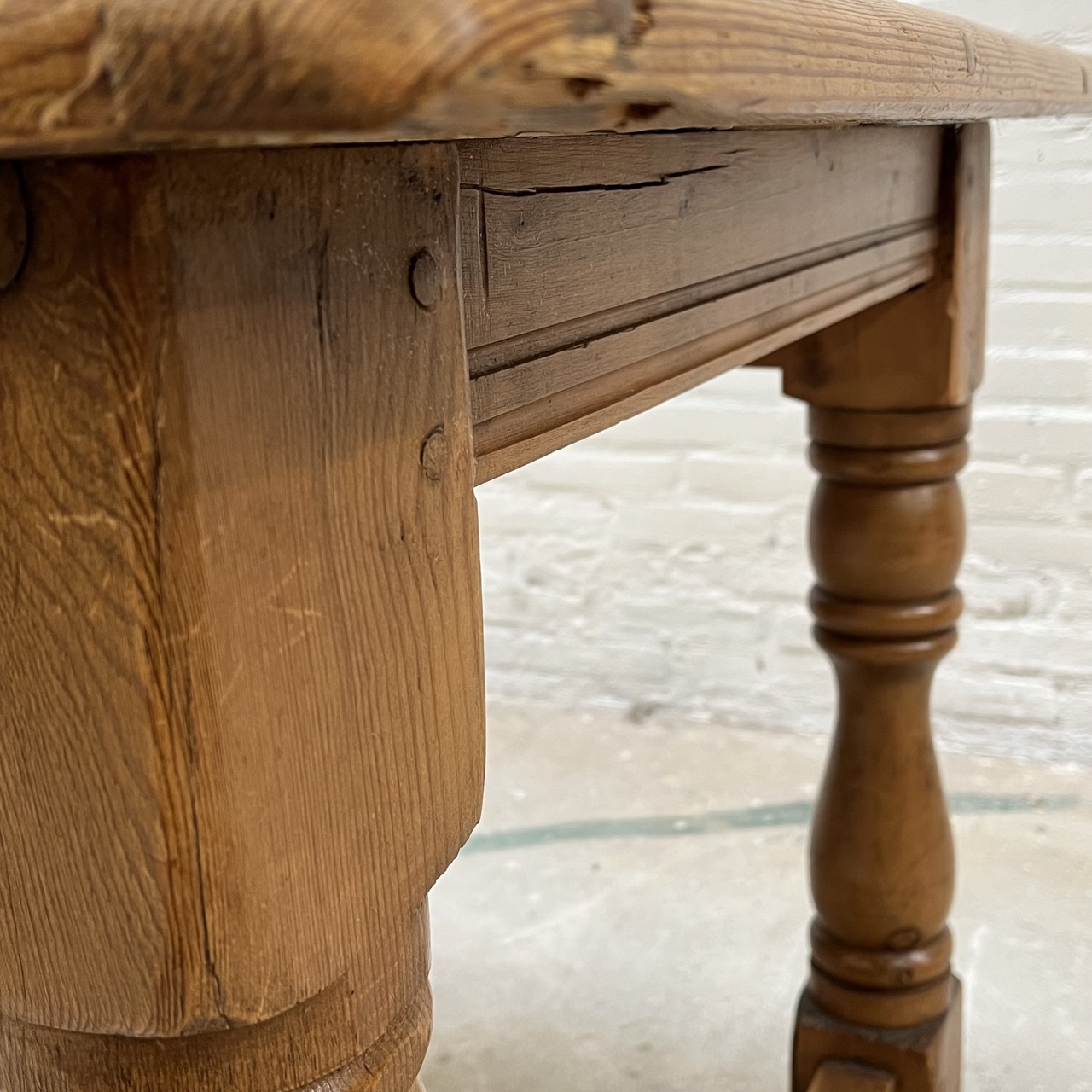 Antique Farmhouse Dining Table Pine