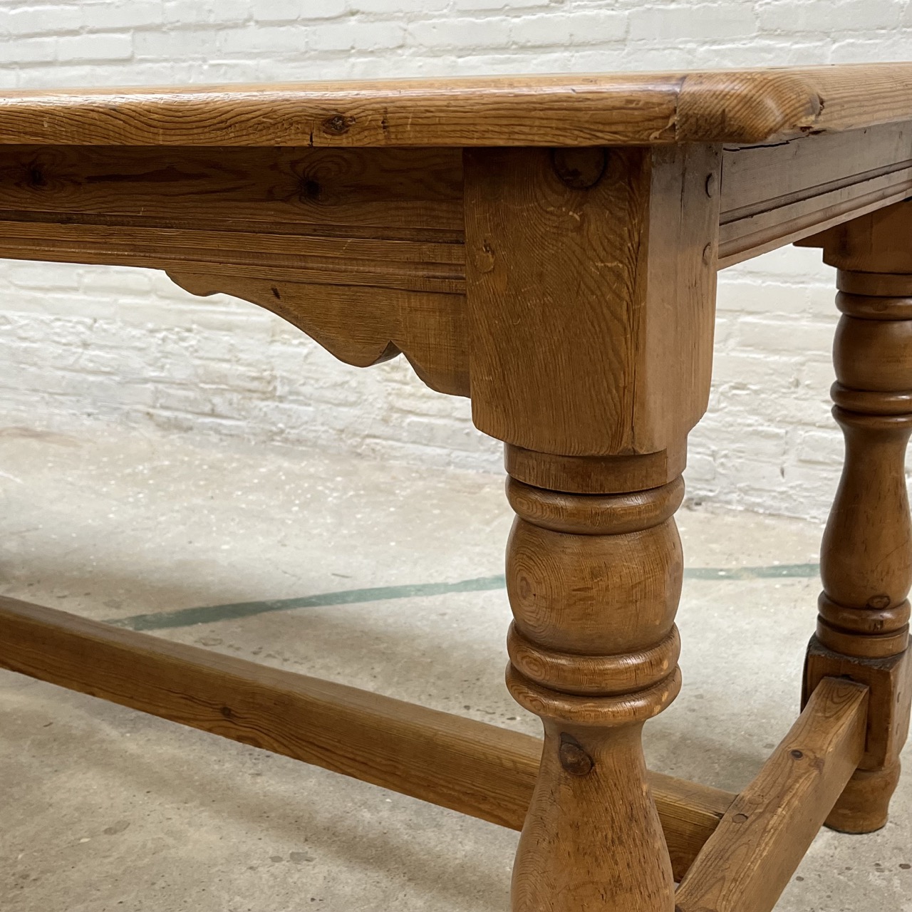 Antique Farmhouse Dining Table Pine