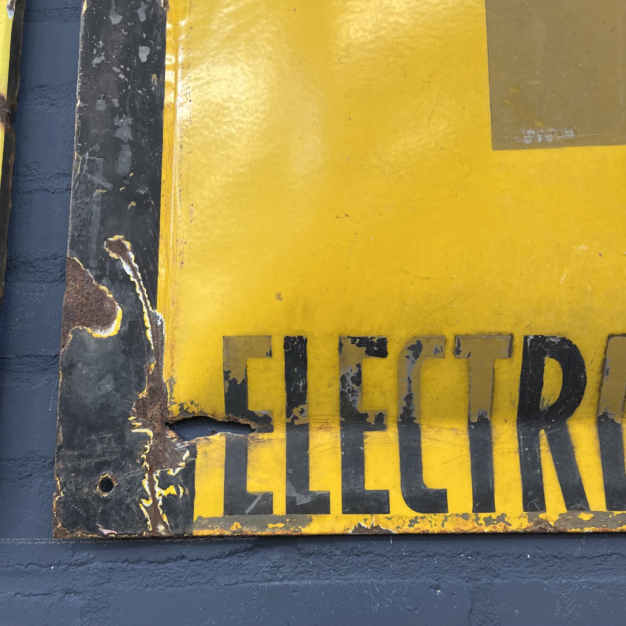 Enamel "ELECTRICITEITSKABEL"