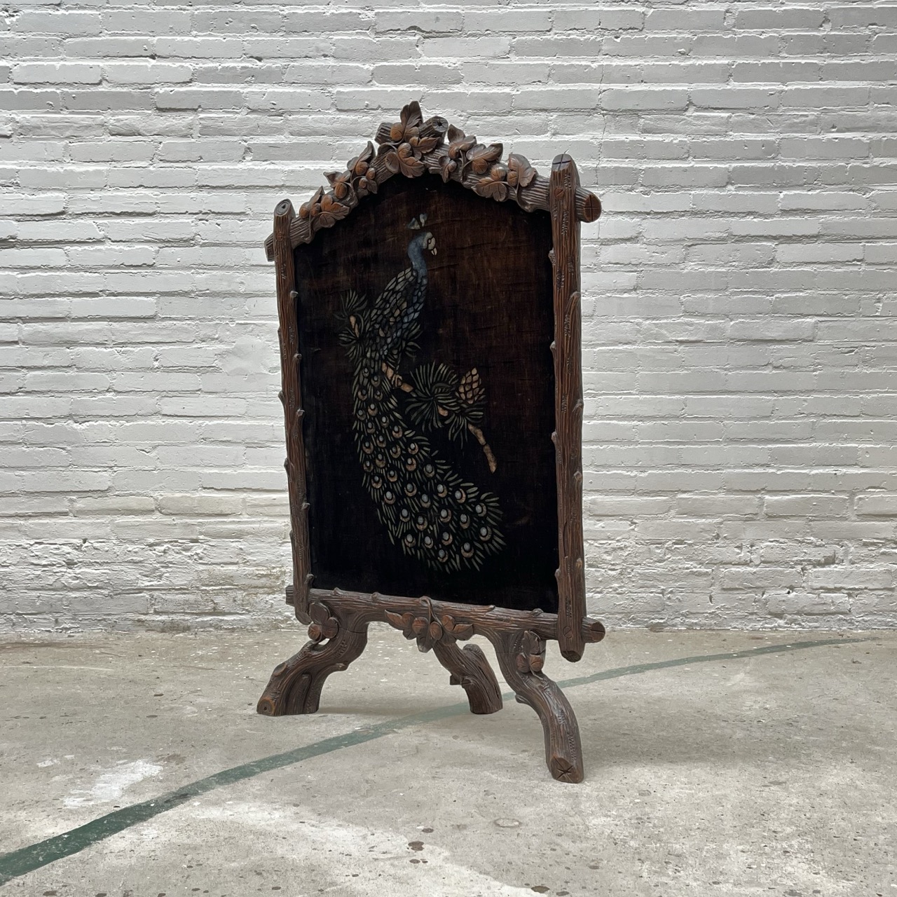 Antique Fireplace Screen