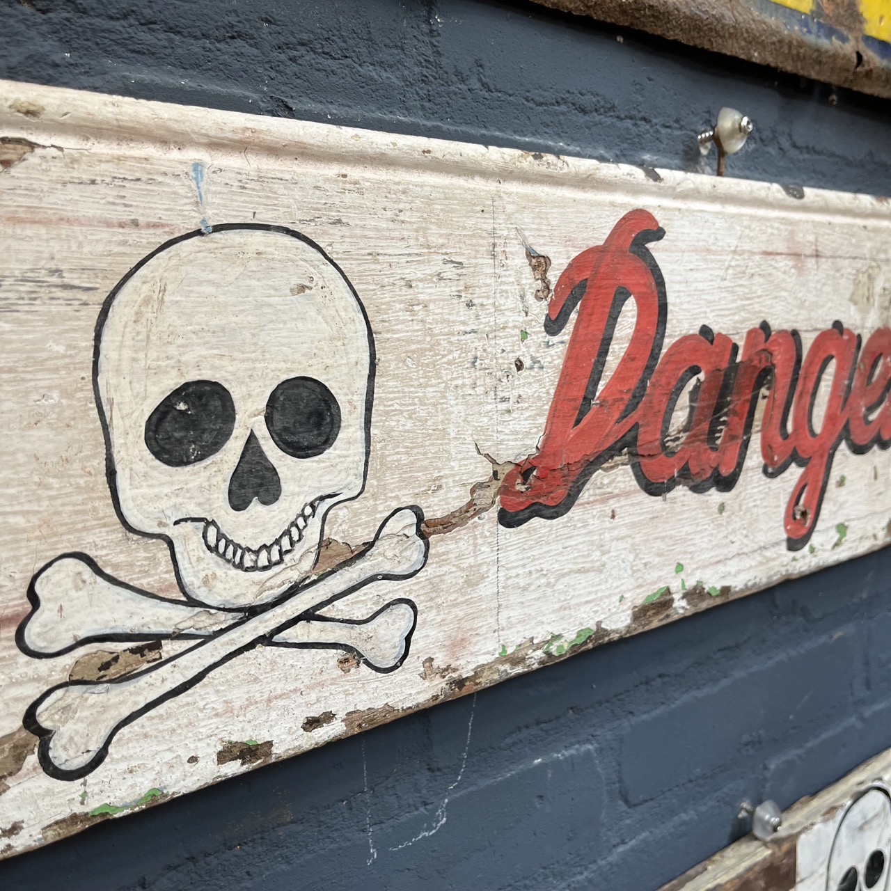 Signboard "DANGER - DANGER"