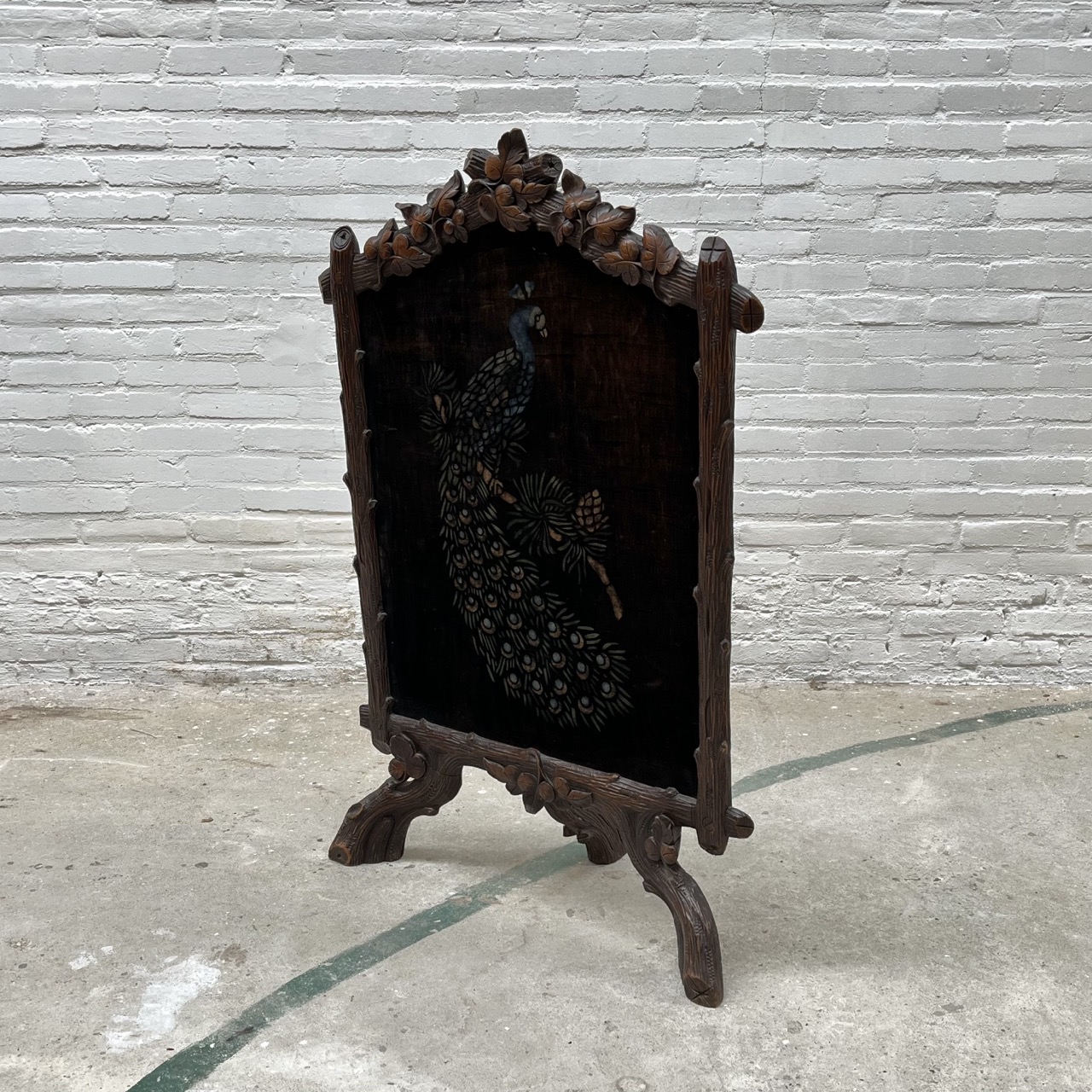 Antique Fireplace Screen
