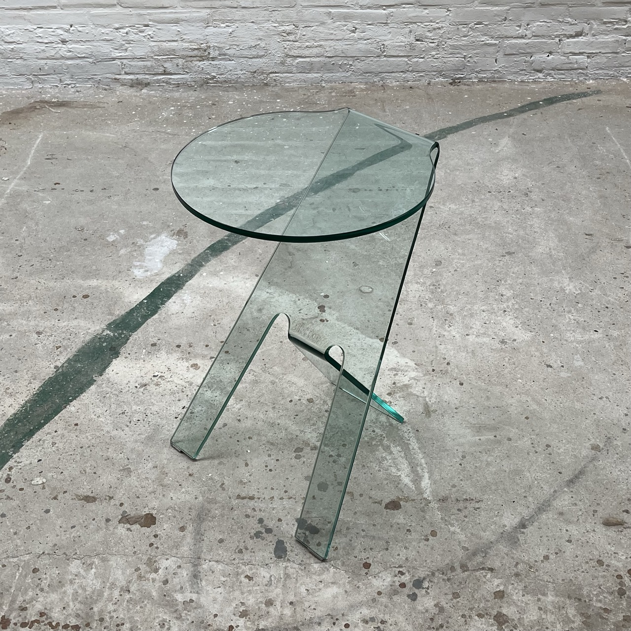Contemporary Side Table Glass