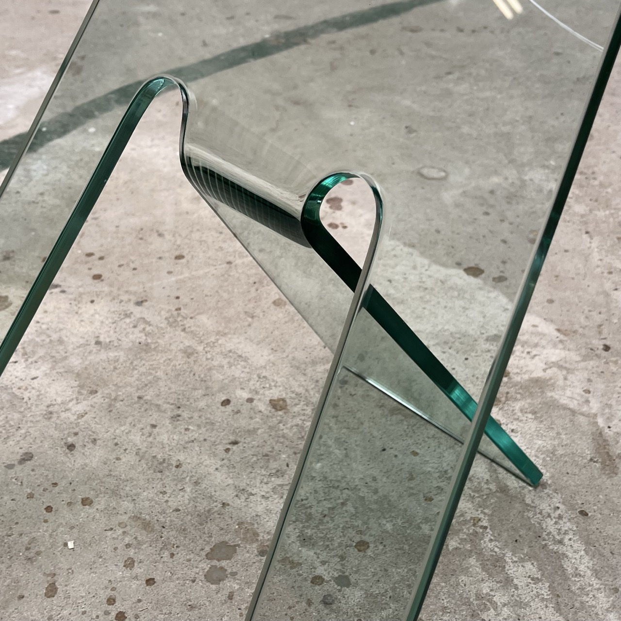 Contemporary Side Table Glass