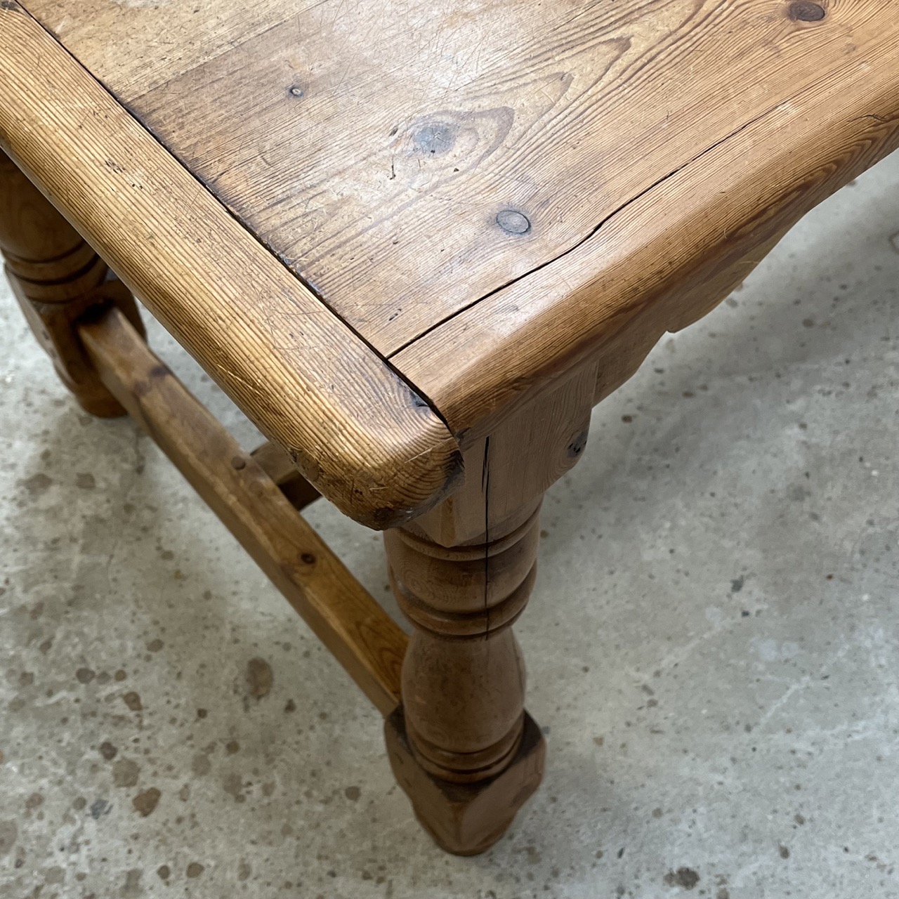 Antique Farmhouse Dining Table Pine