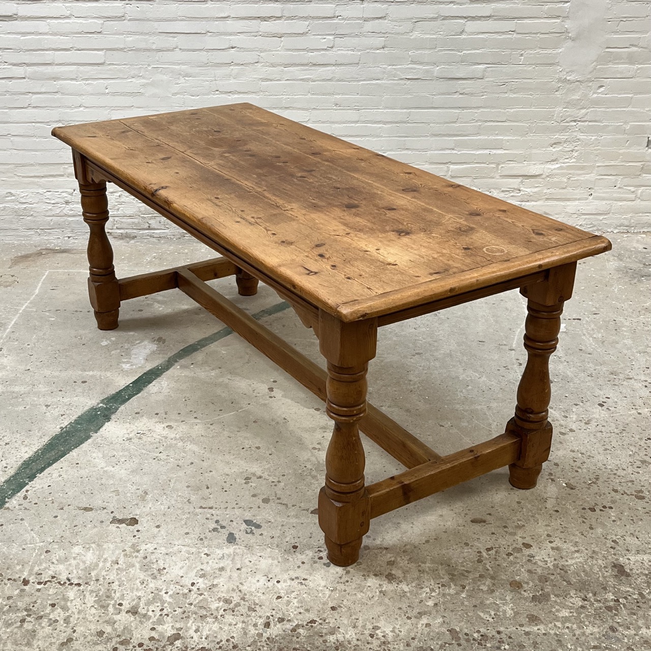 Antique Farmhouse Dining Table Pine