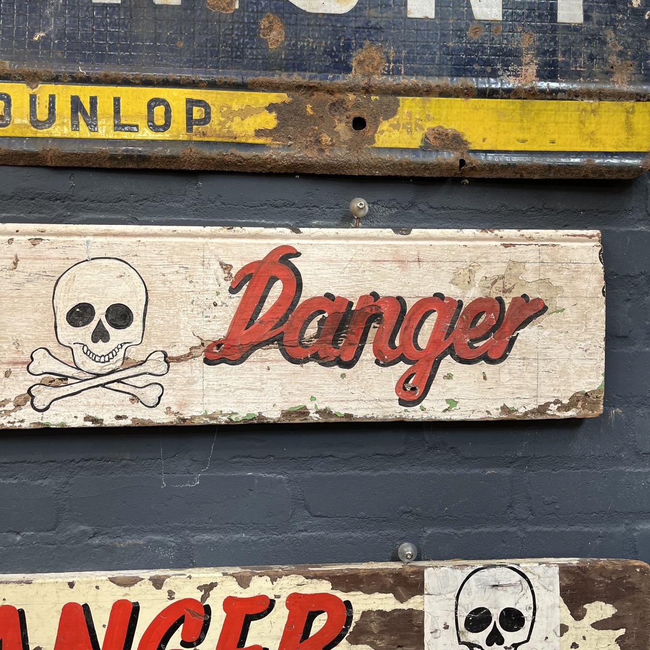 Signboard "DANGER - DANGER"